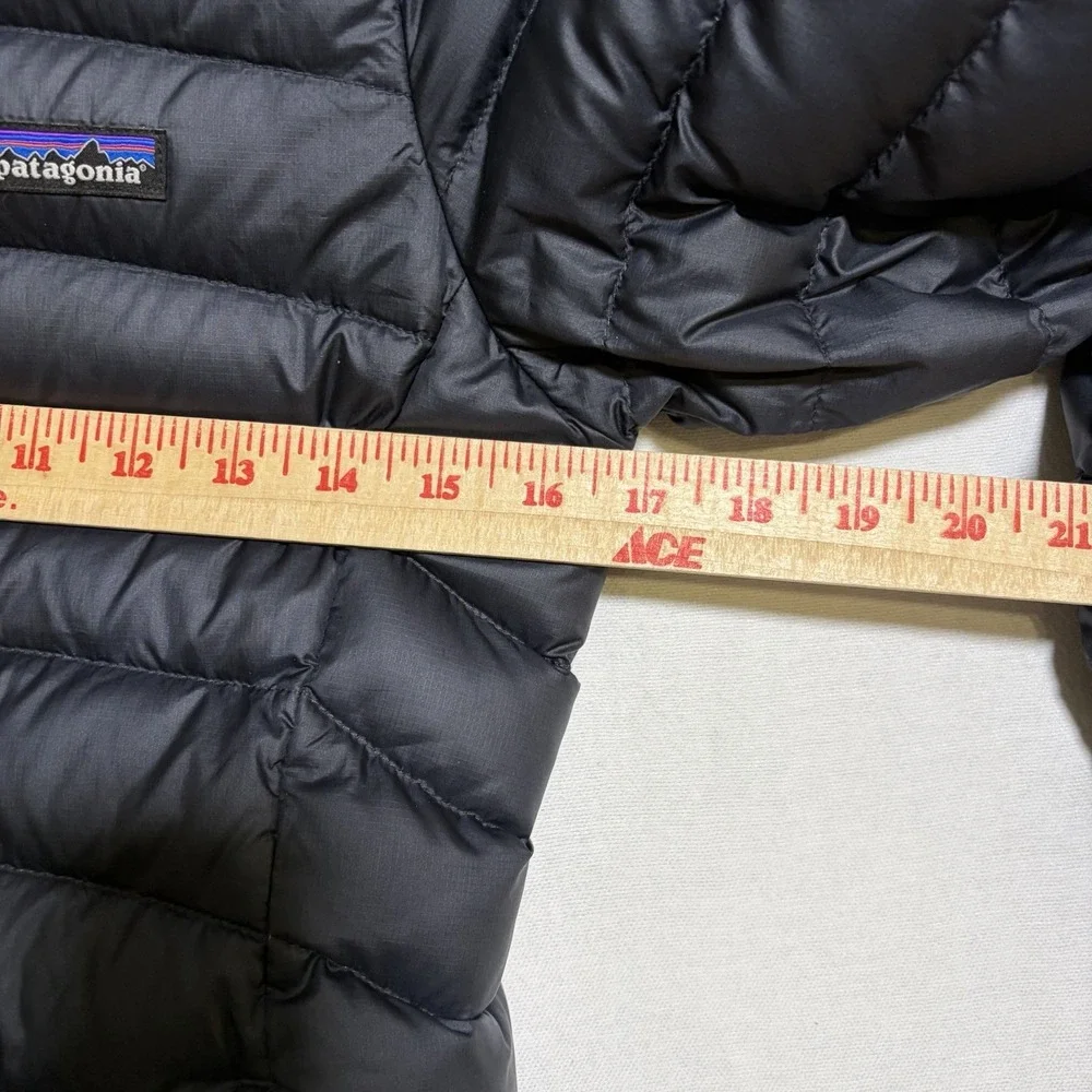 Patagonia Down Sweater Jacket Kids XL 14 Blue Puffer Insulated Full Zip 68233